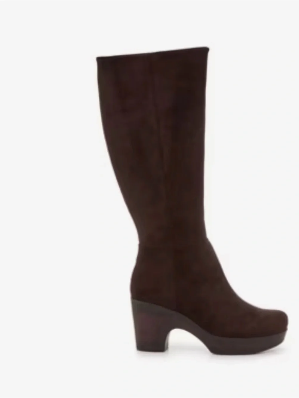 b.o.c. Born Concept Brown Faux Suede Knee High Wedge Boots Women’s Size 7M